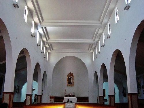 Paseo por Mexico Interior of the Cathedral of Our Lady of Guadalupe in Mexicali