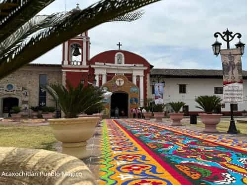 Paseo por Mexico Temple of Saint Mary of the Assumption in Acaxochitlán