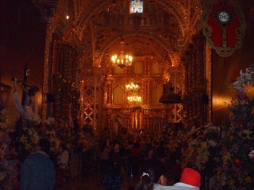 Paseo por Mexico Inside of the Church of Santa Isabel Tepetzala in Acajete