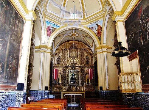 Paseo por Mexico Inside of the Chapel of the Virgin of Solitude in Acatzingo