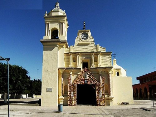 Paseo por Mexico Parish church in honor of Saint Francis in Altepexi