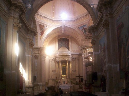 Paseo por Mexico Inside of the Church of Guadalupe in Chalchicomula de Sesma