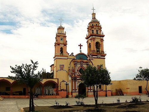 Paseo por Mexico Parish church of Saint Lawrence the Martyr in Chiautzingo