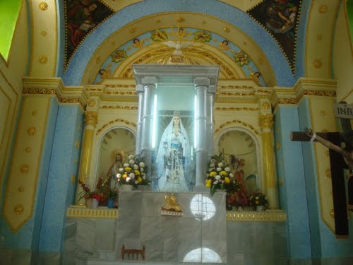 Paseo por Mexico Interior of the parish church of Santa Maria de la Asunción in Cohetzala