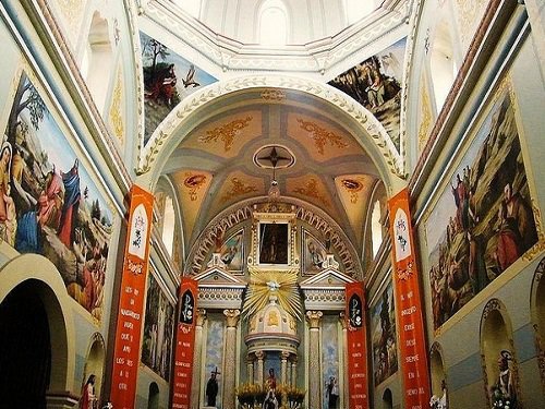 Paseo por Mexico Inside of the Parish Church of San Juan Bautista in Coxcatlán