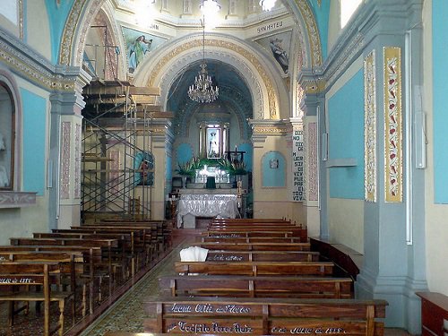 Paseo por Mexico Inside of the parish church of Santa Catarina in Cuapiaxtla de Madero