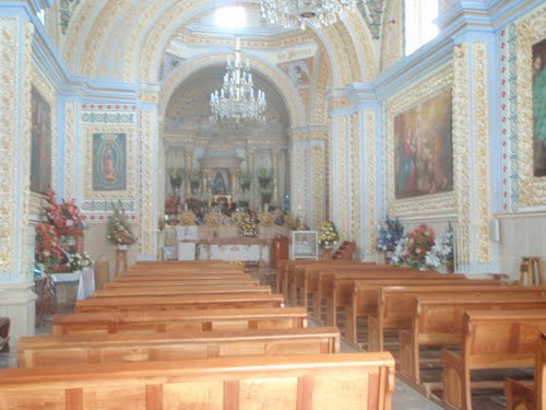 Paseo por Mexico Inside of the Temple of the Holy Child La Candelaria in Huehuetlán el Grande