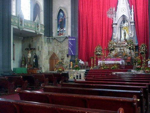 Paseo por Mexico Inside of the Church of Our Lady of Carmen in Huejotzingo