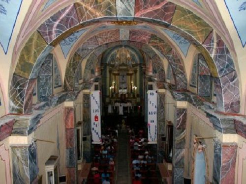 Paseo por Mexico Inside of the Parish of Saint John the Baptist of Ixcaquixtla