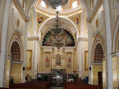 Paseo por Mexico Inside of the Temple of Mary of the Assumption in Izucar de Matamoros