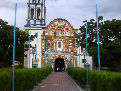 Paseo por Mexico Parish church dedicated to Santa Maria Jolalpan