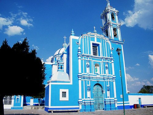 Paseo por Mexico Parish church of Saint Mary of the Assumption in Molcaxac