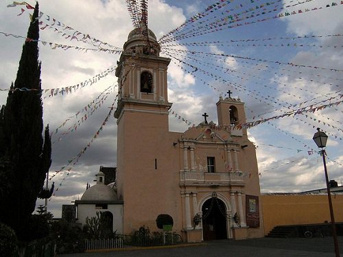 Paseo por Mexico Parish church dedicated to Saint Bonaventure in Nealtican