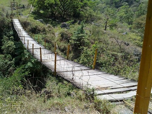 Paseo por Mexico Suspension Bridge in Pahuatlán