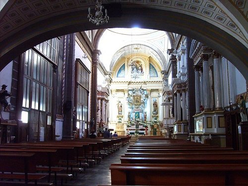 Paseo por Mexico Inside of the former Convent of the Holy Trinity in Puebla