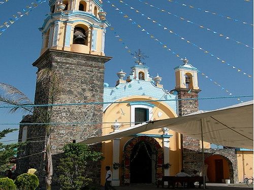 Paseo por Mexico Church of Santiago Cuayantla in San Andrés Cholula