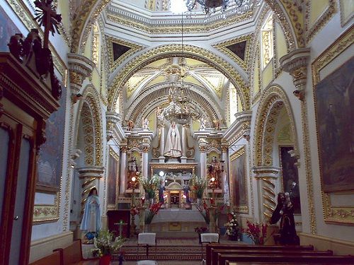 Paseo por Mexico Inside of San Bernadino Parish in San Andrés Cholula