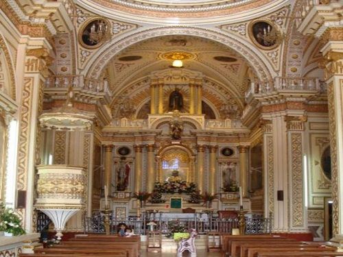 Paseo por Mexico Inside of the Church of the Remedies in San Andrés Cholula