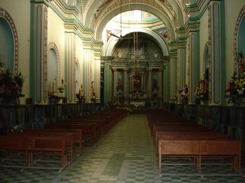 Paseo por Mexico Inside of the Church of San Jose Miahuatlan