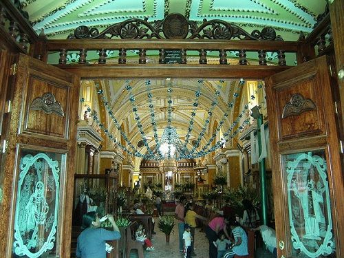 Paseo por Mexico Inside of the Church of Santiago Apóstol in San Nicolás de los Ranchos