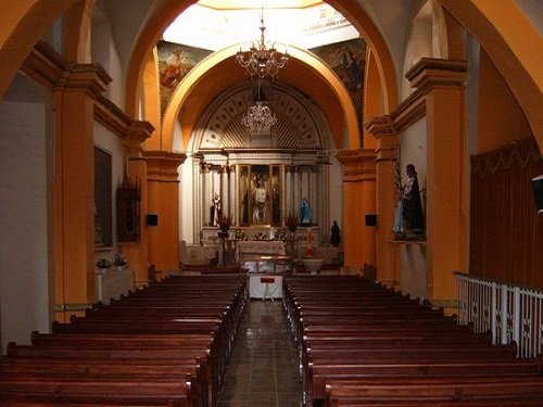 Paseo por Mexico Inside of the Temple of Saint Peter and Saint Paul in San Pablo Anicano