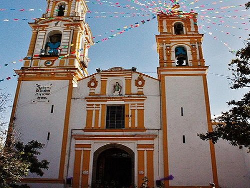 Paseo por Mexico Temple of Santa Barbara Almoloya in San Pedro Cholula