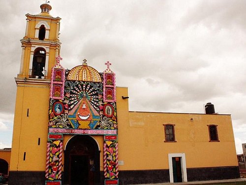 Paseo por Mexico Temple of San Pedro Mexicalzingo in San Pedro Cholula