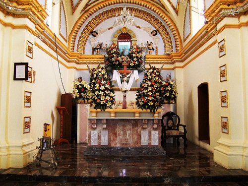 Paseo por Mexico Inside of the Chapel of Saint Anthony of Padua in San Salvador Huixcolotla