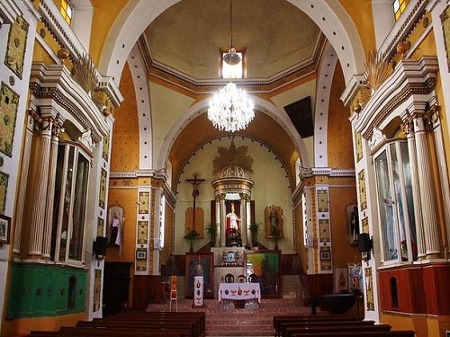 Paseo por Mexico Inside of the Parish in honor of Saint Hippolytus in Soltepec