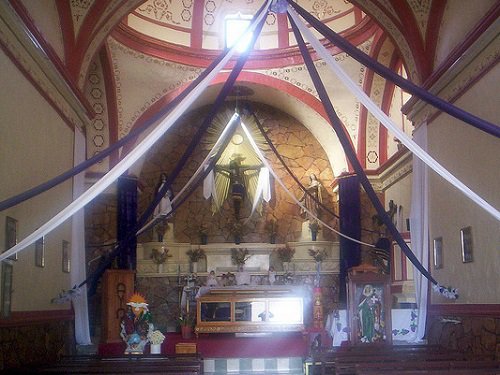 Paseo por Mexico Inside of the Chapel of the Nativity in Tecamachalco