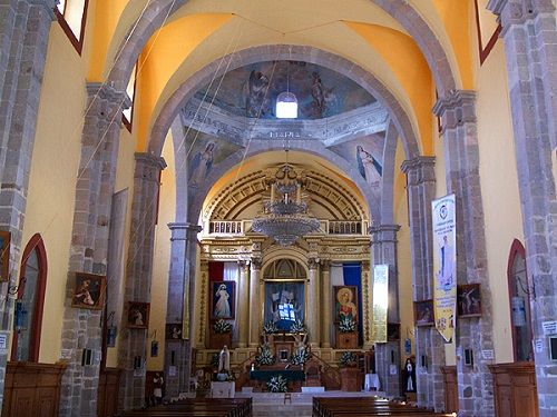 Paseo por Mexico Interior of the Church of Santa Maria de la Asuncion in Tetela de Ocampo