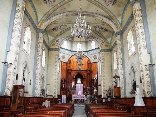 Paseo por Mexico Inside of the Church of the Virgin of the Rosary in Teteles de Avila Castillo