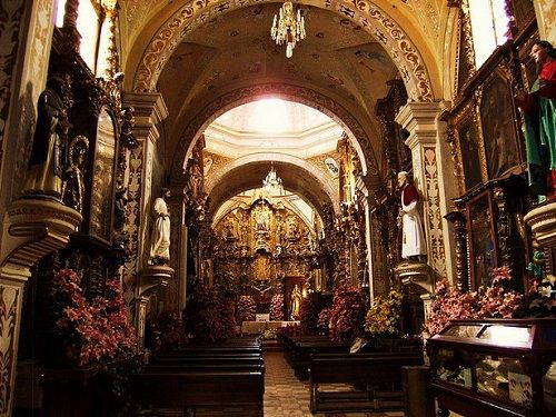 Paseo por Mexico Interior of the Parish of Santa Maria de la Natividad in Tochtepec