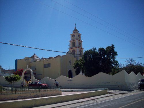 Paseo por Mexico Parish church dedicated to the Virgin of Ocotlán in Xayacatlán de Bravo