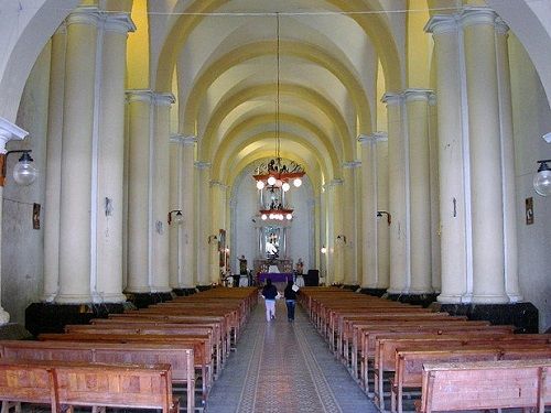 Paseo por Mexico Inside of the church dedicated to Saint John the Baptist in Xiutetelco