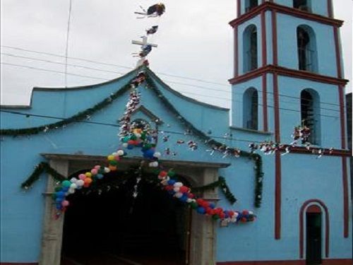 Paseo por Mexico Parish church dedicated to San Martín Caballero in Xochiapulco