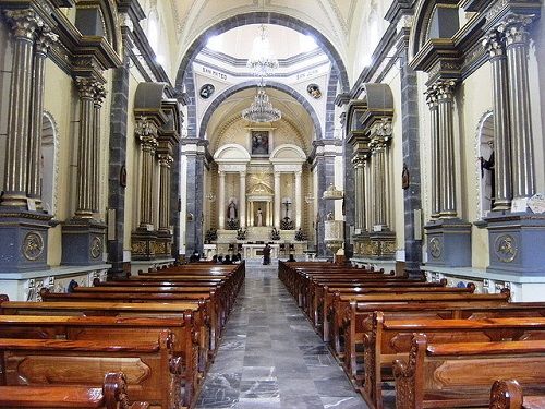 Paseo por Mexico Inside of the Parish of Saint Peter and Saint Paul in Zacatlán